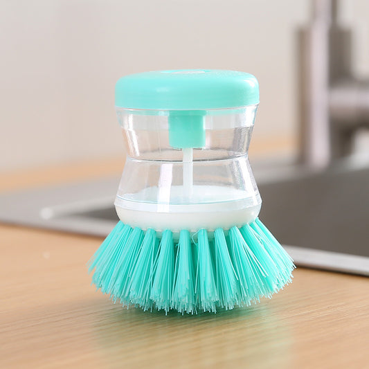 Kitchen Dish Washing Brush with Liquid Dispenser