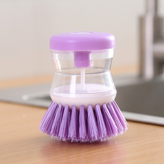 Kitchen Dish Washing Brush with Liquid Dispenser